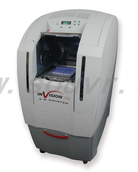 3D Systems InVision HR 3D Printer: extremely high resolution 3D printer; small volumes at almost microscopic detail.